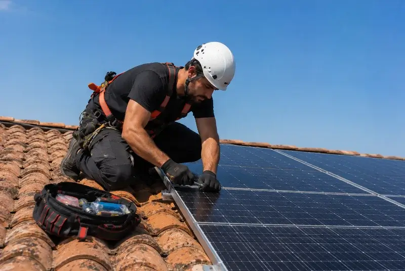 Maintenance et monitoring de panneaux solaires au Verdier
